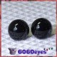 1 Pair Black Glitter Hand Painted Safety Eyes Plastic eyes